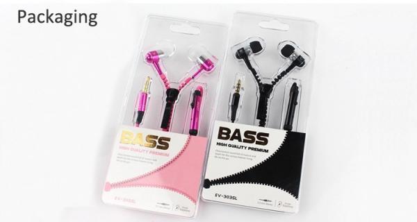 zipper Customized Promotional Gifts , LED Light Up Headphones Customize Color