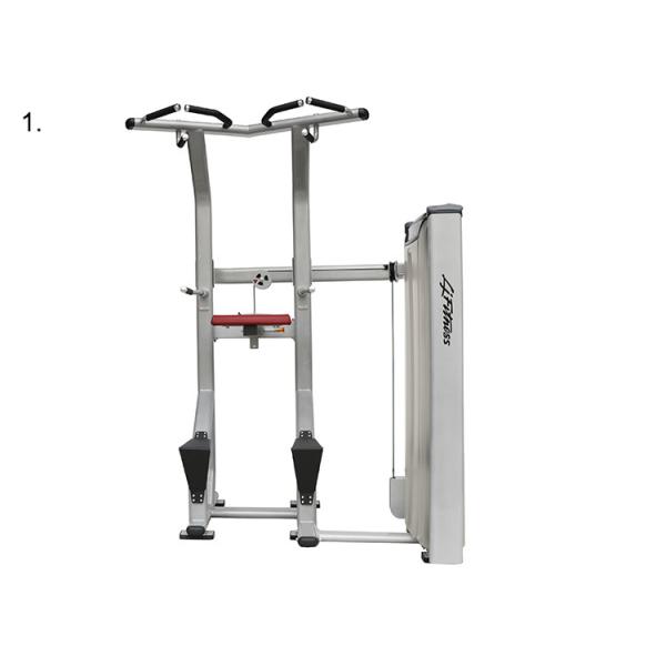 Assisted Dip Chin Strength Training Machine , Professional Matrix Bodybuilding Equipment