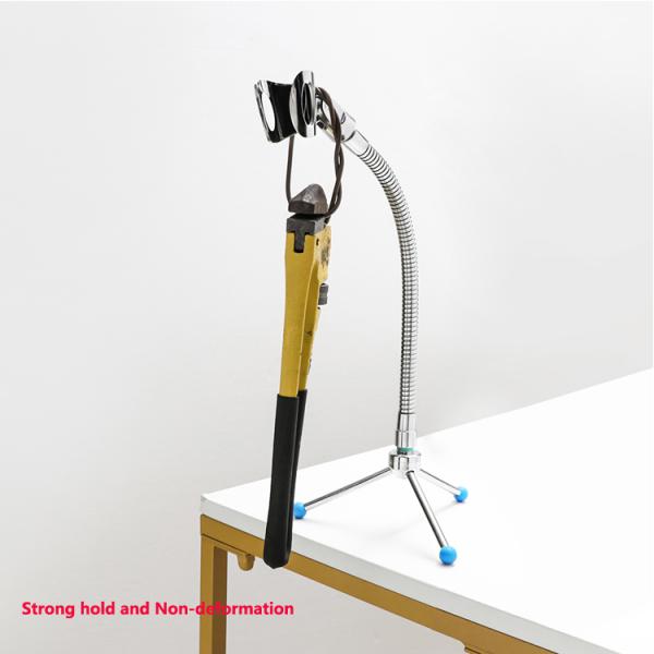 Snake Gooseneck Tablet Mount Holder For Bed / Hardware 19 Inch Flexible Metal Tube