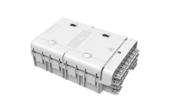 24 Ports Fiber Optic Junction Box 48 Fibers Outdoor Wall / Pole Mounted Waterproof