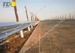 Impact Resistance W Beam Crash Barrier , Wave Steel Traffic Guard Rails