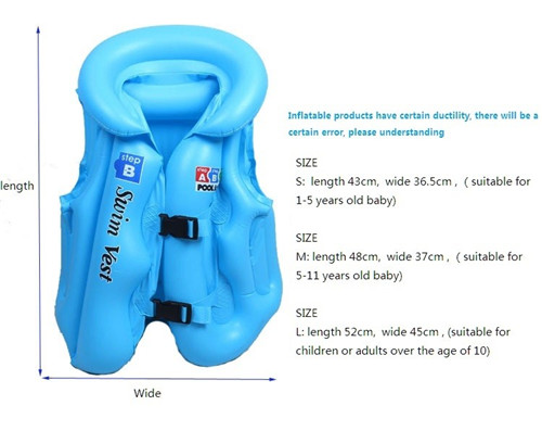 Inflatable baby swim vest,safety swimming life jacket Swimwear