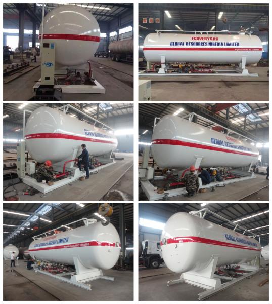 Quality hot sale 50,000L mobile skid lpg gas filling station, factory sale best price CLW 20tons skid mounted lpg gas plant for sale