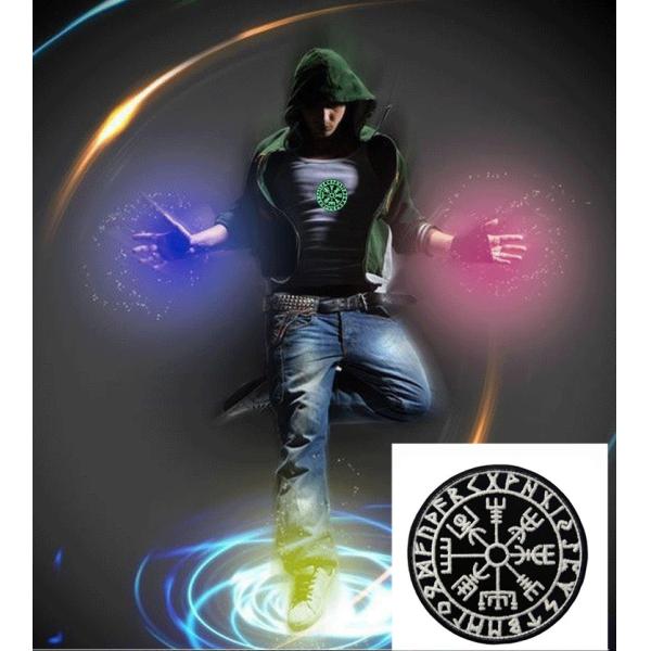 Washable Round Shape Custom Embroider Patch With Fluorescence