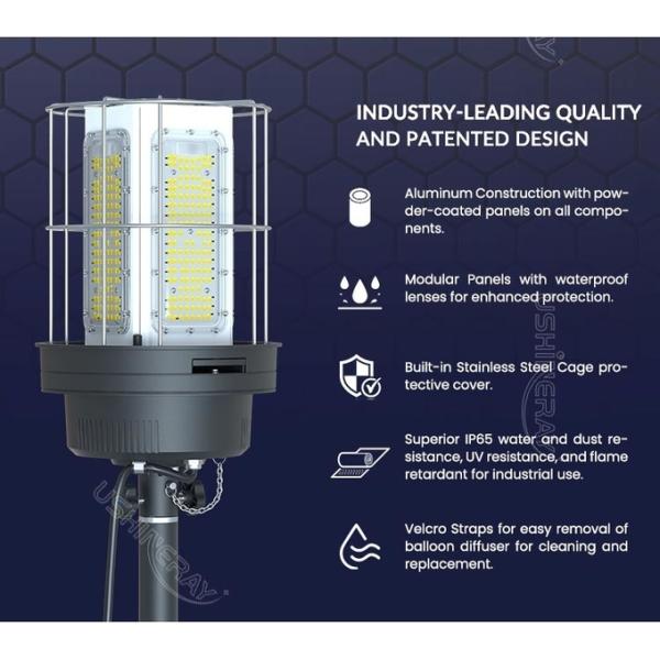 5000 Hours Balloon Led Light 60W 100W LED Light Tower For Parties Camps