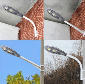 China HKV-CLDT01-30W LED Parking Lot Light Fixtures With Polycrystalline Solar Panel wholesale