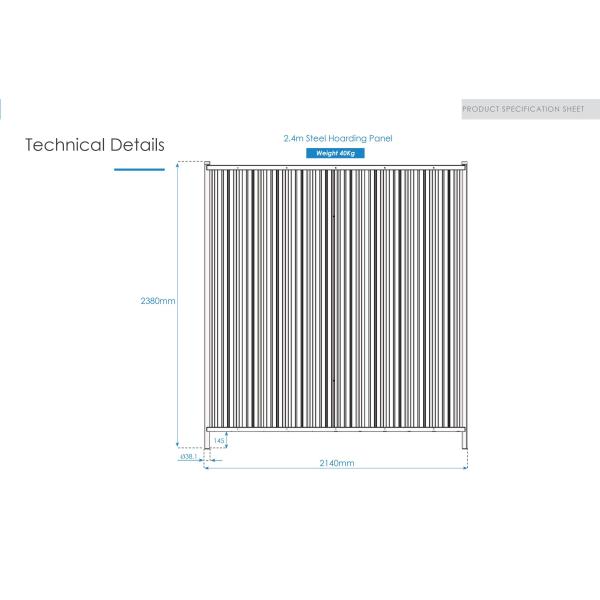 Temporary Hoarding Fence 2.0meter x 2200mm