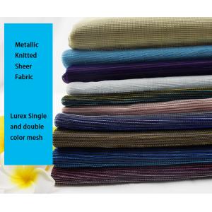 Customized 100% Polyester Bronzed Metallic Sequin Fabric 43 inch