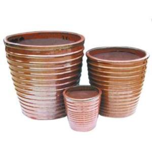 China Outdoor Ceramic Terracotta Pots / Planters GW7503 Set 4 wholesale