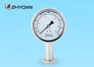 China Good Performance Tri Clamp Pressure Gauge , Diaphragm Liquid Filled Pressure Gauge wholesale