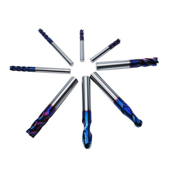 Polished 1/2 4F Tungsten Carbide Cutting Bit 6%-12% Cobalt CE SGS ISO Approval