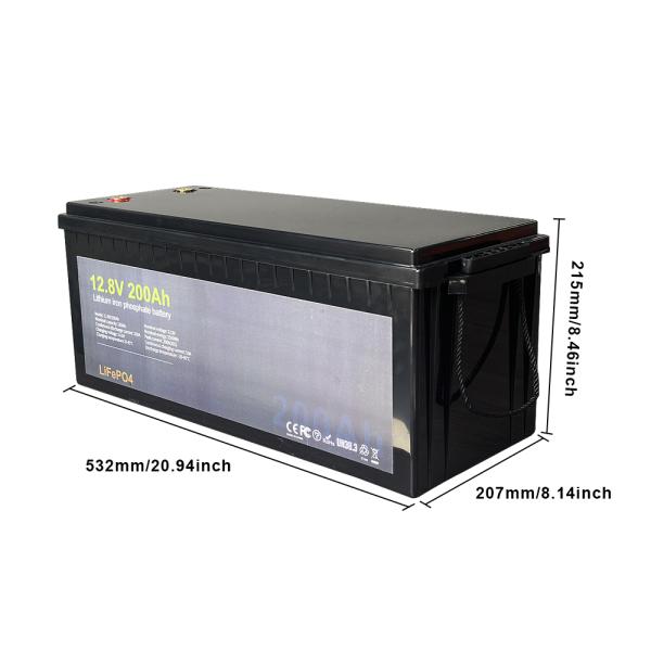 Built In BMS LiFePo4 Solar Battery 12V 200Ah Lithium Iron Phosphate Solar Battery