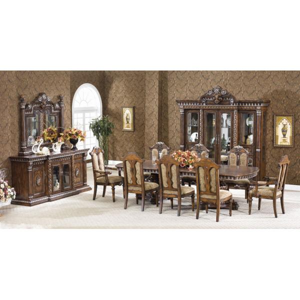 Euro Luxury Wood Dining Room Sets 10 People Big Size Fancy Kitchen Table