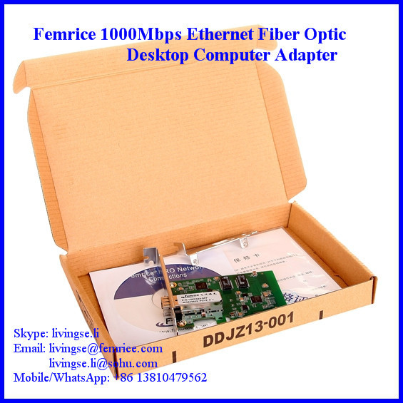 Gigabit Ethernet NIC Card SFP Slot 1 Port Desktop Computer Network Card 1000BASE