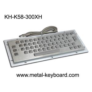 China 58 Keys Waterproof Panel Mount Keyboard Stainless Steel IP65 on sale