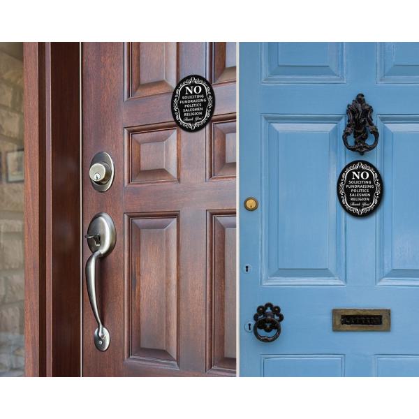 ISO9001 No Soliciting Custom Reflective Sign Board For Home Safety