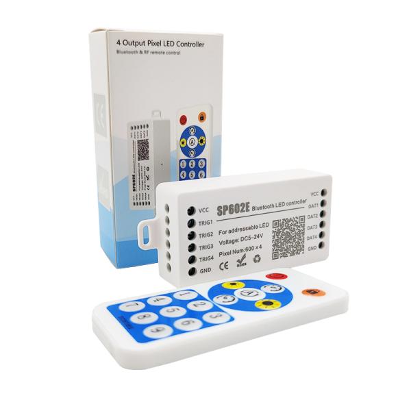 SP602E 4 Output LED Strip Smart Controller For SM16703 1903 Full Color Pixel Strip Light