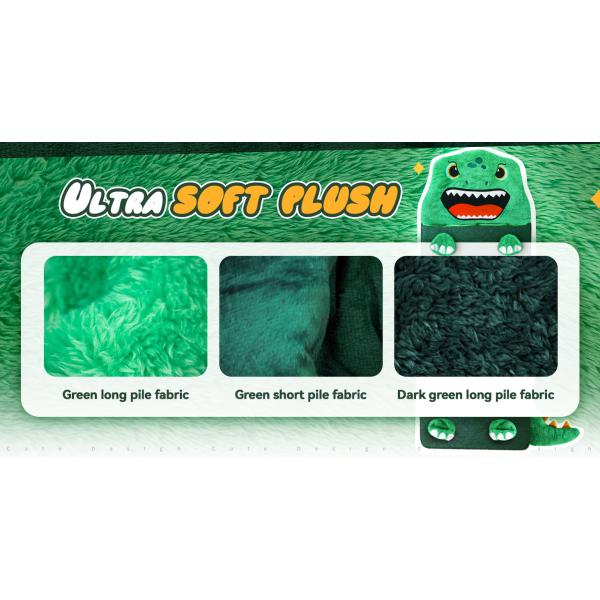 Super Soft Toddler Nap Mat with 2-in-1 Pillow and Thickened Plush for Preschool Slumber Bag