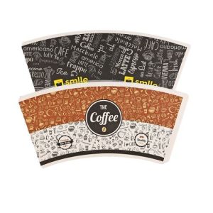 1-7 Colors Disposable Single PE Coated Printing Die-cutting Paper Cup Fans For