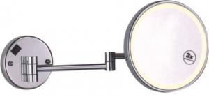 China Wall Mounted Bathroom Magnifying Mirrors Bathroom Round Mirror Adjustable Angle wholesale