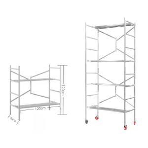 China Stable Heavy Scaffold Trestles Stage Setup Folding Portable With Casters wholesale