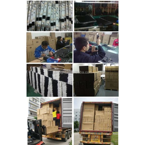 OEM Clear Tempered Glass Erasable LED Message Writing Board with RGB SMD5050 LED Strip