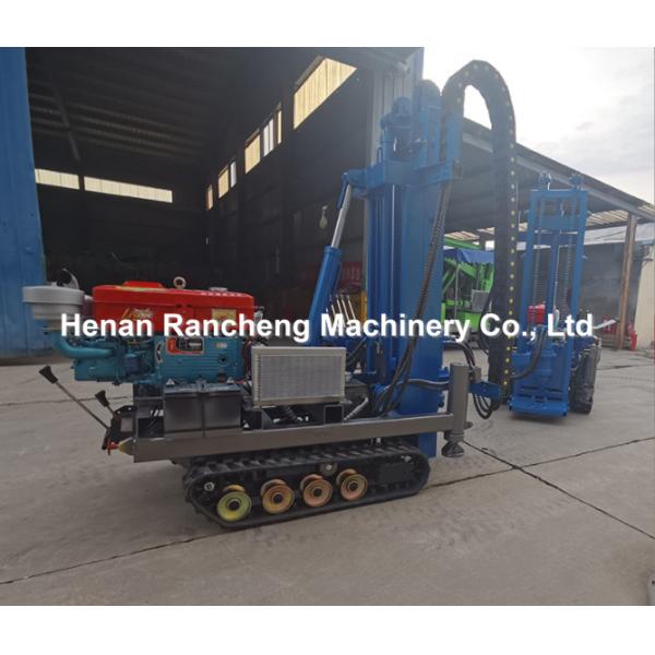 4 Hydraulic Legs 30m Deep Solar Pile Driver Equipment With 25HP Diesel Engine