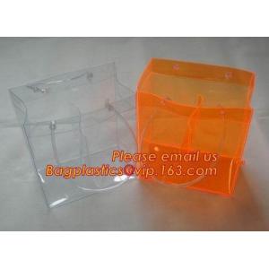 Custom Durable PVC Blank Waterproof Shopping Clear Plastic Ladies Travel Storage