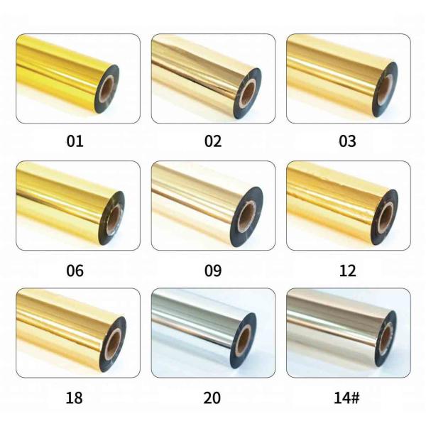 Factory Direct Paper Hot Stamping Foil Gold hot stamping Foil Roll Manufacturers Silver Hot Foil Stamping For Leather