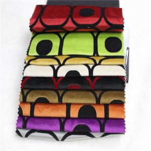 China fabrics textiles flocked home textile fabric manufacturing velvet sofa fabric on sale