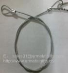 stainless steel wire cable rope loop with copper screw lock