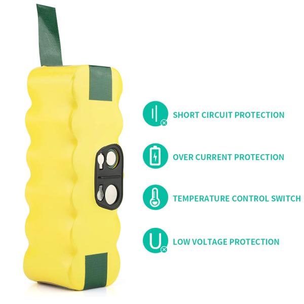 4500mAh Nickel Metal Hydride Cell Robotic Vacuum Cleaner 14.4V For IRobot Roomba