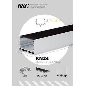 China LED Strip Aluminium Casing With W50mm*H35mm LED Channel Diffuser on sale