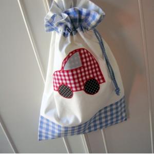 Foldable Cotton Cloth Drawstring Bag for Home Storage
