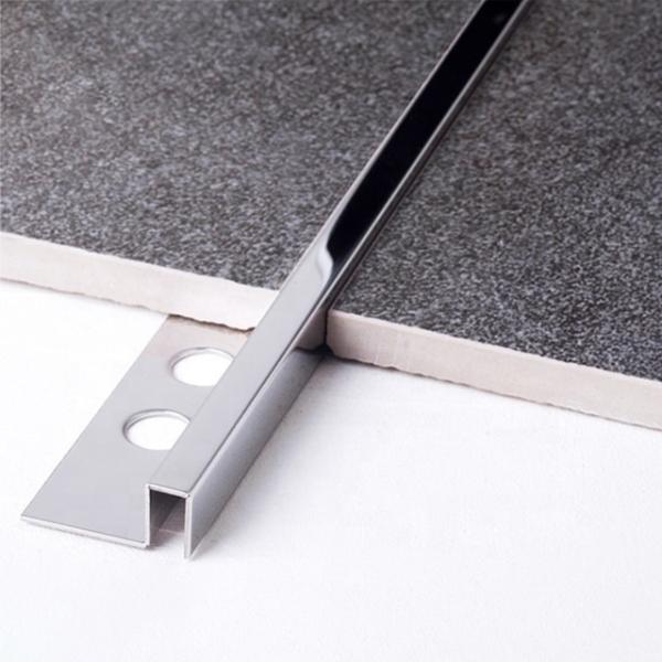 Decorative Edging Protection Extruded Aluminum Tile Trim Profile