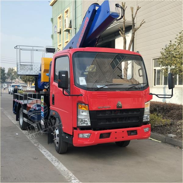 Export Oriented Right Hand Driving HOWO 30m Mobile Elevating Platform Truck Aerial Work Vehicle Bucket Truck