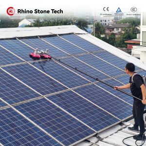 Dual Disc Solar Panels Cleaning Brush Rooftop/Mountain/Farming /BIPV Systems PV