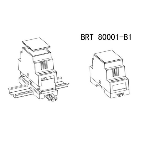Electronic Project Box Din Rail Enclosure 36*87*60mm For Industry Control Enclosure