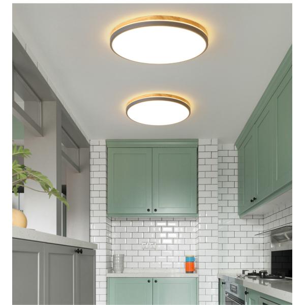 Round Wood frame ceiling lights for Indoor home Lighting Fixtures (WH-WA-09)