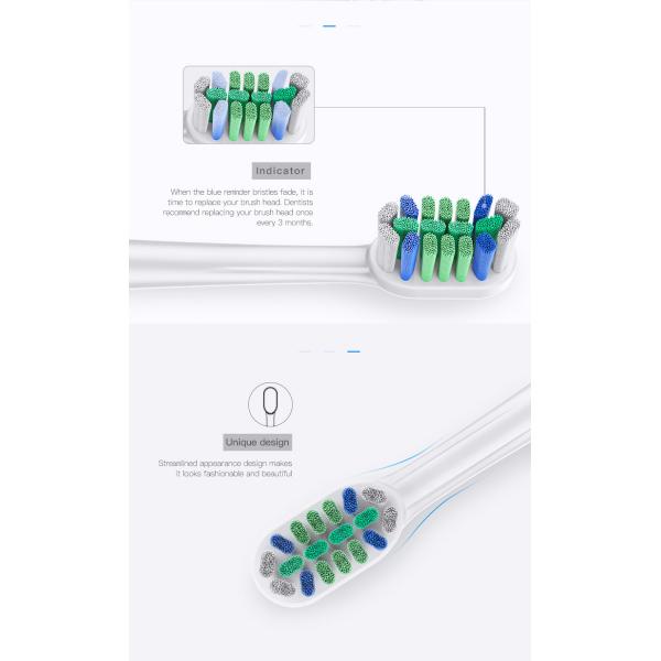Deep Clean Type Electric Tooth Brush Heads With DuPont Nylon Bristles BL554