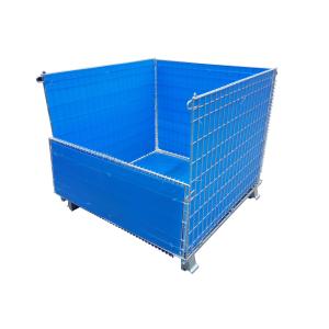 Customized Qualified Collapsible Rolling Metal Wire Mesh Storage Cage