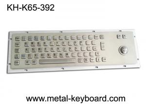 China 65 Keys Industrial Computer Keyboard With Panel Mount Trackball wholesale