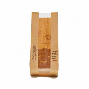 China Bread Sandwich Kraft Bakery Bags With Window 4 1/2 X 2 1/2 X 8 1/2 wholesale