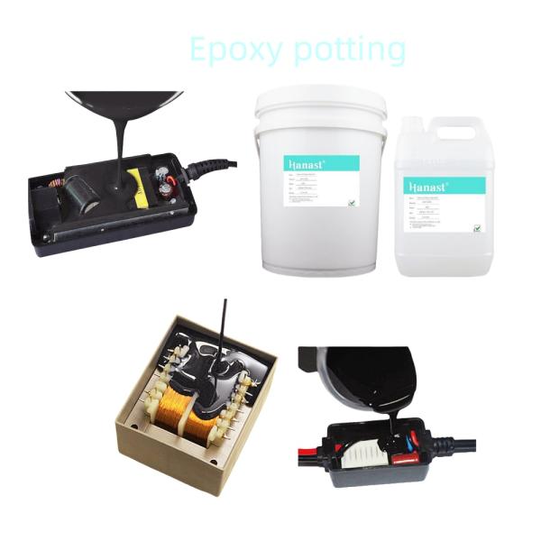 Electronic Raw Silicone Material Low Viscosity Potting Compound Glue 2 Component