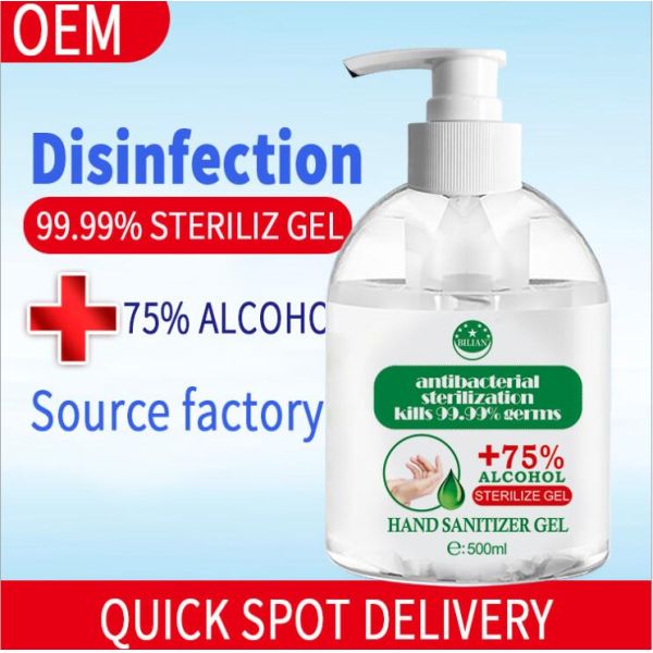 Portable Mini 50ml Hand Disinfectant Gel , Antibacterial 75% Alcohol Hand Sanitizer
