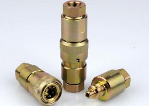China Poppet Valve High Pressure Hydraulic Couplings , Chrome Three High Pressure Fittings on sale