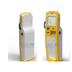 Free Standing Touch Screen Hotel Lobby Kiosk With Telephone