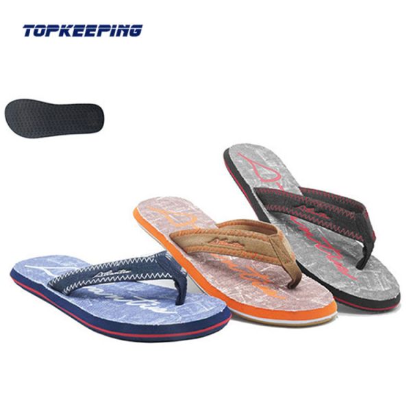 Men Rubber EVA Non Slip Flip Flop Sublimation Print Blank