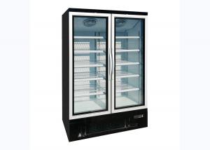 China Ventilated Upright Glass Door Freezer Digital Thermostat With Air Cooling wholesale