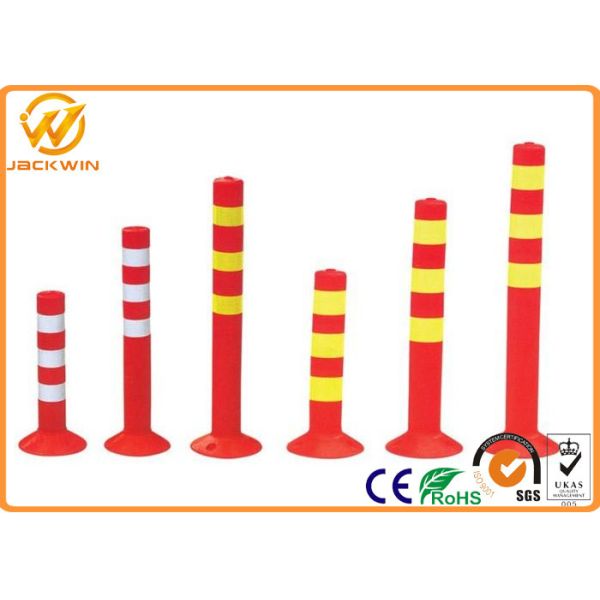 Flexible 78cm TPU Road Traffic Delineator Post / Lane Separator
